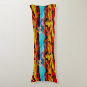 Coussins Longs Eléments Chauds Et Froids Acrylique Verser Abstrai (Devant (Vertical))
