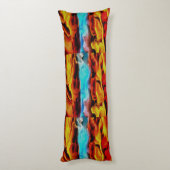 Coussins Longs Eléments Chauds Et Froids Acrylique Verser Abstrai (Dos (Vertical))