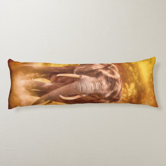 Coussins Longs Eléphant africain "Noblesse (Dos)