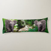 Coussins Longs Éléphant et jungle (Dos)