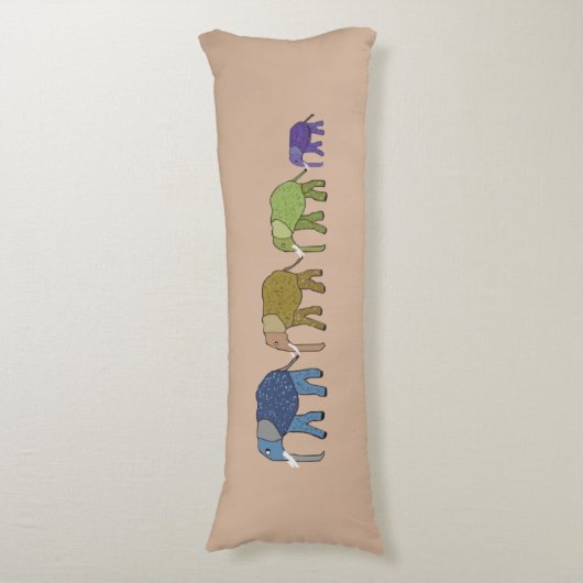 Coussins Longs Éléphants africains (Devant (Vertical))