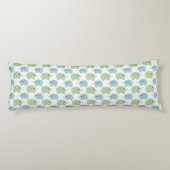 Coussins Longs Eléphants doux bleu et vert Polka Dot (Dos)