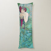Coussins Longs Emeraude (Quatre bijoux), Alphonse Mucha (Dos (Vertical))