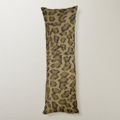 COUSSINS LONGS EMPREINTE DE LÉOPARD ANIMAL (Dos (Vertical))