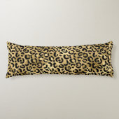 Coussins Longs Empreinte de léopard de luxe-Cosy Glam Animal Moti (Devant)