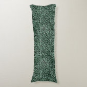 Coussins Longs Empreinte de léopard Glam vert fille (Devant (Vertical))