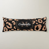 Coussins Longs Empreinte de léopard parties scintillant (Devant)