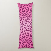 Coussins Longs Empreinte de léopard rose élégant (Dos (Vertical))