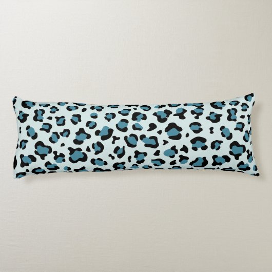 Coussins Longs Empreinte de léopard, Spots de léopard, Leopard bl (Dos)