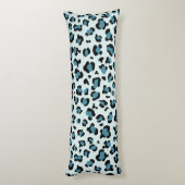 Coussins Longs Empreinte de léopard, Spots de léopard, Leopard bl (Dos (Vertical))