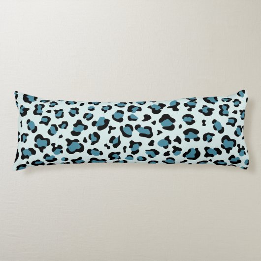 Coussins Longs Empreinte de léopard, Spots de léopard, Leopard bl (Devant)
