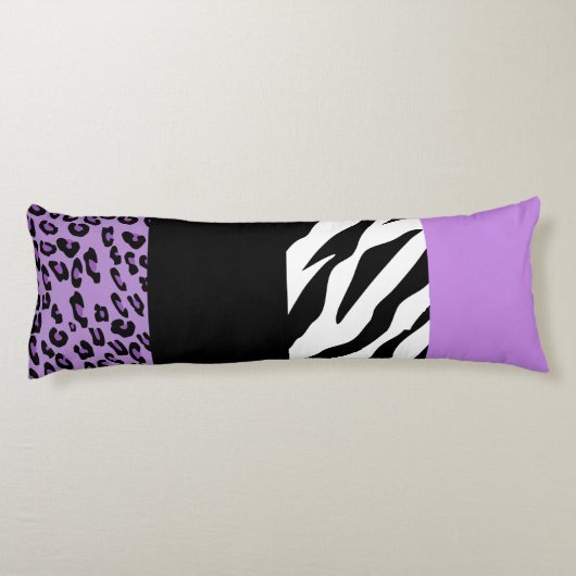 Coussins Longs Empreinte de léopard, Zebra Print, Poster de anima (Dos)