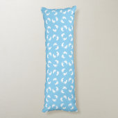 Coussins Longs Empreintes bébé, Pied bébé, Marches, Bleu, Garçon (Dos (Vertical))