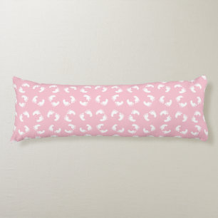 Coussins Longs Empreintes Bébé, Pied Bébé, Marches, Fille Rose