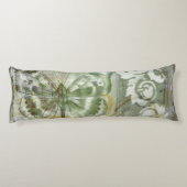 Coussins Longs Encart vert de papillon avec la porte de (Dos)