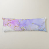 Coussins Longs Encre d'alcool rose, pourpre et bleu (Dos)