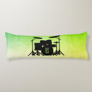Coussins Longs Ensemble de tambour monogramme vert