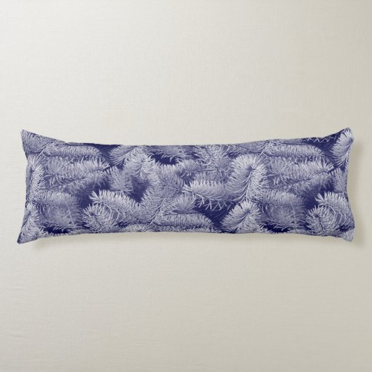 Coussins Longs Épinette bleue de minuit (Devant)