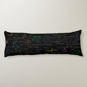 Coussins Longs Équations mathématiques colorées Formules mathémat (Dos)