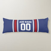 Coussins Longs Équipe Jersey avec nom et numéro personnalisés (Devant)