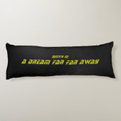 Coussins Longs Espace temps, script Rose et Jaune (Dos)