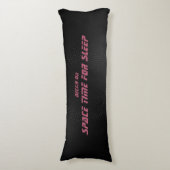 Coussins Longs Espace temps, script Rose et Jaune (Devant (Vertical))