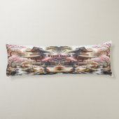 Coussins Longs Esquisse aquarelle Kyoto Japon | (Dos)