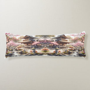 Coussins Longs Esquisse aquarelle Kyoto Japon  