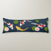 Coussins Longs Étang japonais de poissons Koi (Devant)