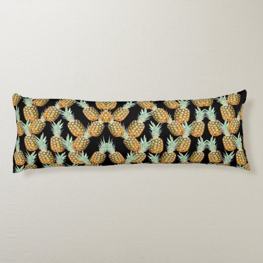 Coussins Longs été aloha hawaïen fruit tropical ananas (Dos)