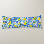 Coussins Longs Eté bleu Sicilien Amalfi Méditerranée majolica (Dos)