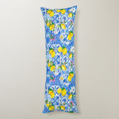 Coussins Longs Eté bleu Sicilien Amalfi Méditerranée majolica (Dos (Vertical))