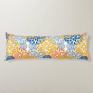 Coussins Longs Été Floral Abstrait Couleurs vives Motif