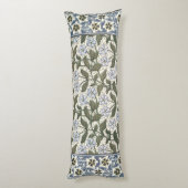 Coussins Longs Été Périwinkel Fleur Plutôt Élégant Floral (Dos (Vertical))