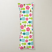 Coussins Longs Été tropical de l'ananas (Dos (Vertical))
