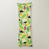 Coussins Longs Été tropical du Toucan (Dos (Vertical))