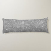 Coussins Longs Étincelles argentées de parties scintillantes (Dos)