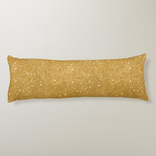 Coussins Longs Étincelles de scintillement d'or (Dos)