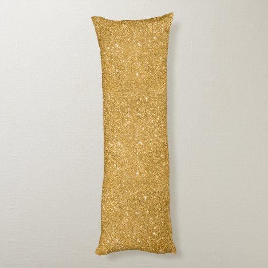 Coussins Longs Étincelles de scintillement d'or (Dos (Vertical))