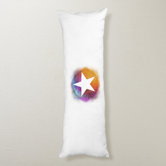 Coussins Longs Étoile blanche (Dos (Vertical))