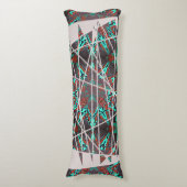 Coussins Longs Étoile fractale de la complexité future rétro (Devant (Vertical))