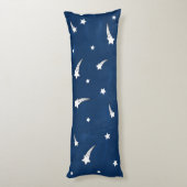 Coussins Longs Etoiles de tir Aquarelle bleu marine (Dos (Vertical))