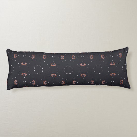 Coussins Longs Étoiles Et Motif Spacship Unique (Dos)