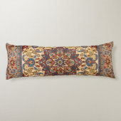 Coussins Longs Étoiles symétriques bleues de Perse centrale  (Dos)