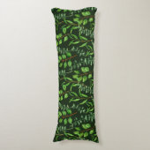 Coussins Longs Eucalyptus vert foncé (Devant (Vertical))