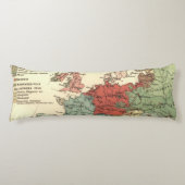 Coussins Longs Europe Carte Pays Antique Mondiale (Devant)