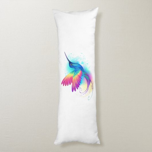 Coussins Longs Exotic Rainbow Hummingbird (Dos (Vertical))
