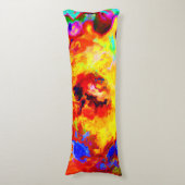 Coussins Longs Explosion Motif colorée (Devant (Vertical))