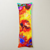 Coussins Longs Explosion Motif colorée (Dos (Vertical))