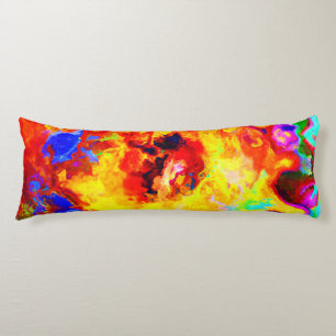 Coussins Longs Explosion Motif colorée